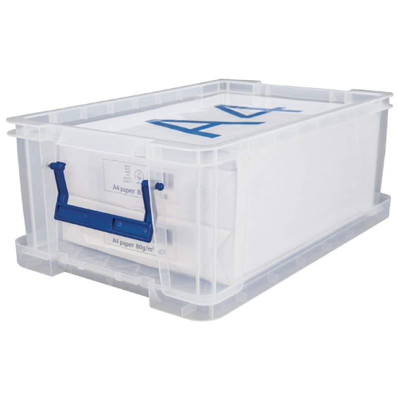 Fellowes ProStore opbergbox, 10 liter, transparant, set van 4
